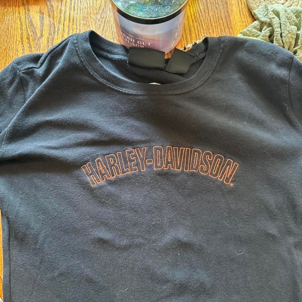 Harley Davidson long sleeve tee #bikerstyle true vintage and y2k - Picture 5 of 7